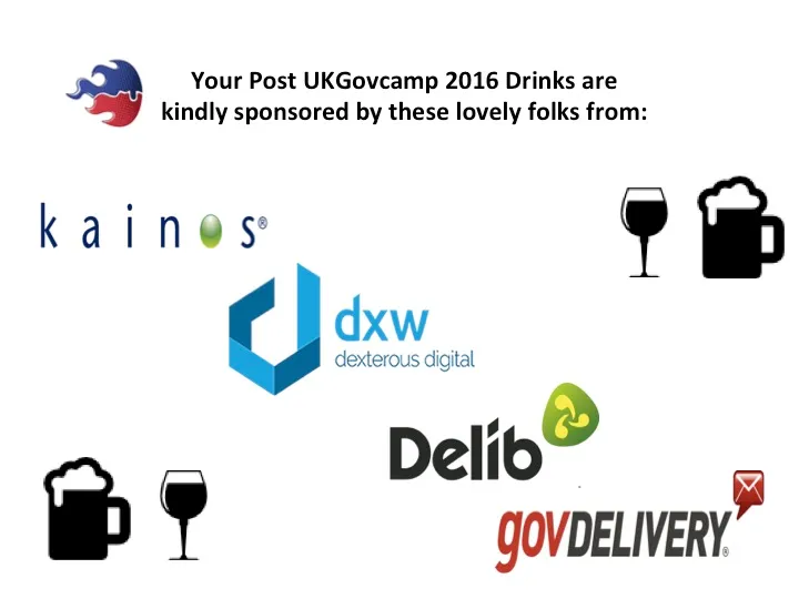 Post-drink sponsors